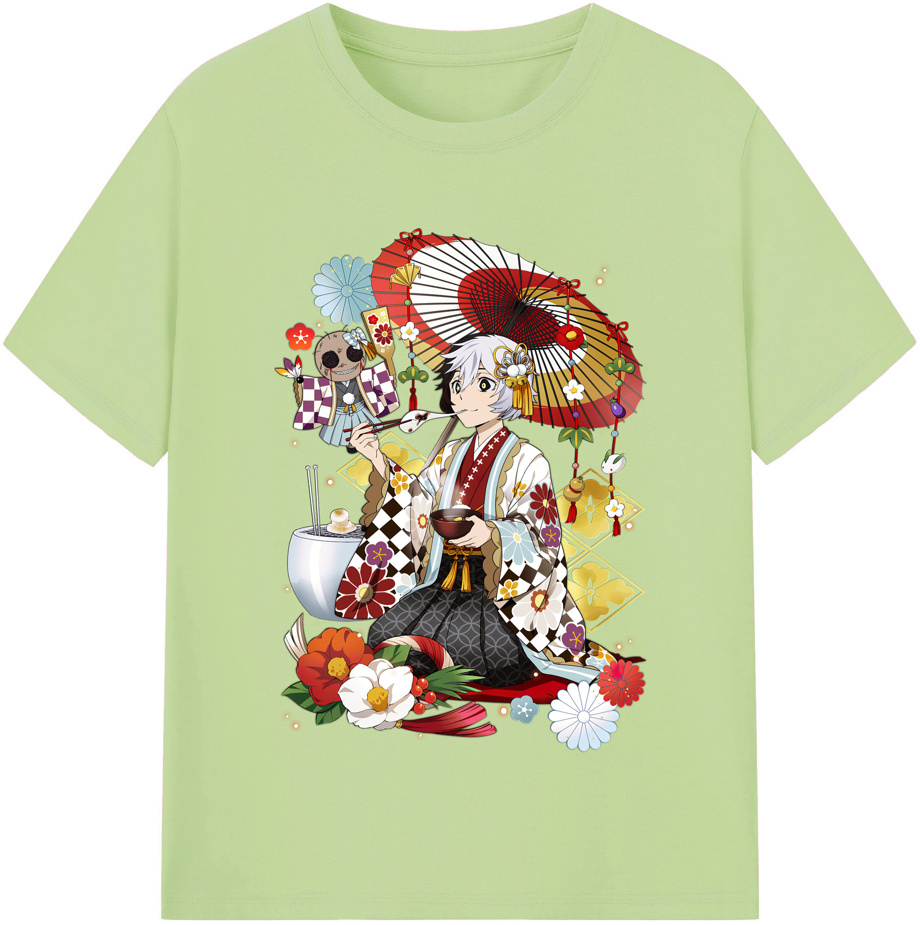 （画像用） 文豪ストレイドッグス Bungo Stray Dogs 綿100％半袖Tシャツ（フロントプリント）
